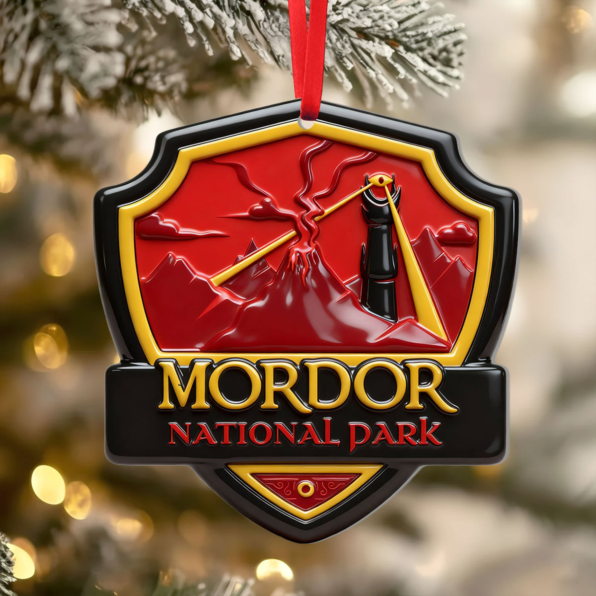 Fantasy Location Shield Ornament - Personalized Gifts For Movie Fans 03QHTI081025-Homacus