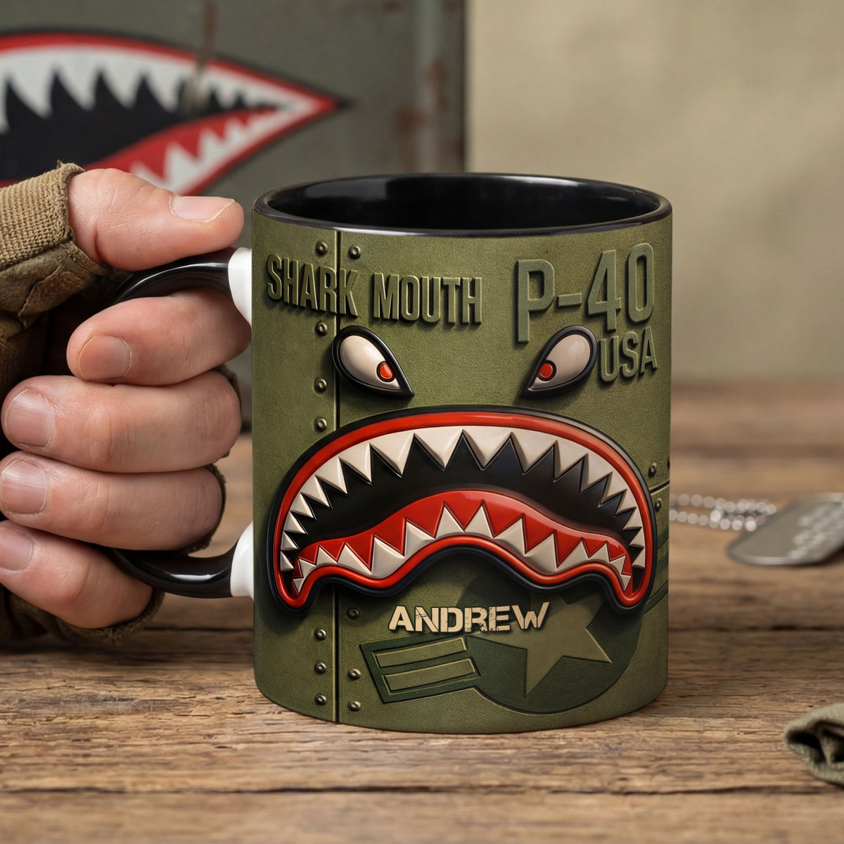 Military Coffee Accent Mug - Personalized Gifts For Veteran Coffee Mug 01HUTI230126-Homacus