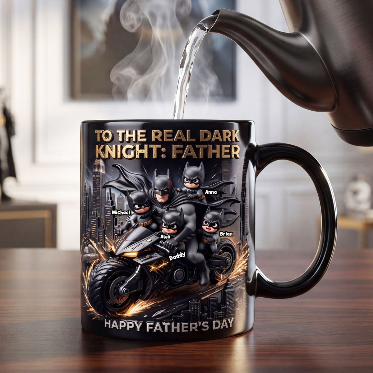 Shadow Dad and Kids Magic Coffee Mug - Personalized Gifts For Dad 04tyti300426-Homacus