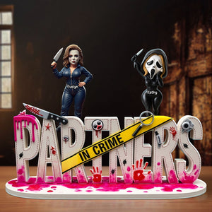 Horror Besties Plaque - Personalized Gifts For Besties 02qhti280525-Homacus