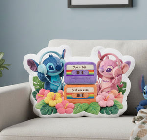 Best Mix Ever Couple Custom Shape Pillow - Personalized Gifts For Couples 02pati121225-Homacus