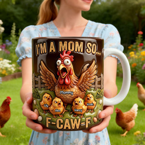 Funny Chicken Mom Coffee Mug - Personalized Gifts For Mother 03nati110426-Homacus