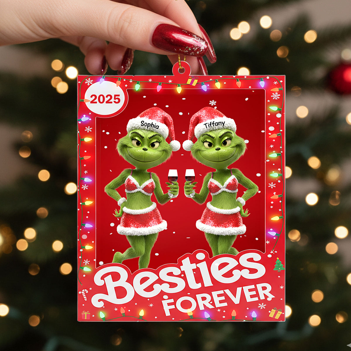 Funny Drinking Friend Ornament - Personalized Gifts For Friends 06nati150925-Homacus