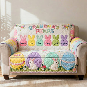 Grandma Peep Quilted Sofa Cover - Personalized Gifts For Grandma 01huti100226-Homacus