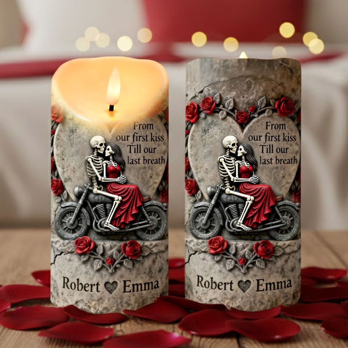 Couple Till Our Last Breath LED Candle - Personalized Gifts For Couple 03toti151225-Homacus