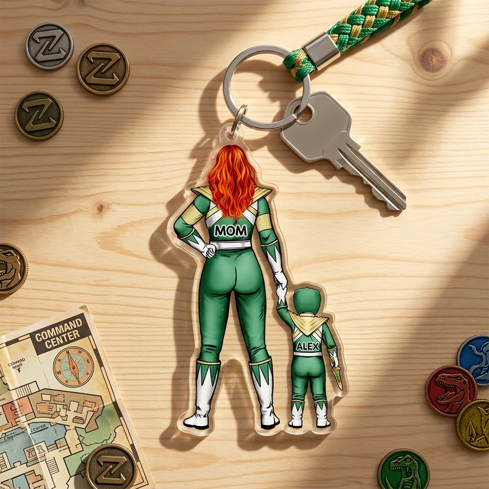 Mighty Mom Acrylic Keychain - Personalized Gifts For Mother's Day 011qhhu200225hh-Homacus