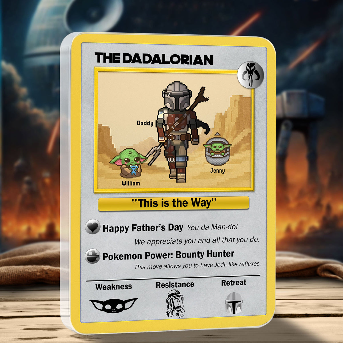 Galaxy Dad Plaque - Personalized Gifts For Dad 01nati130525-Homacus