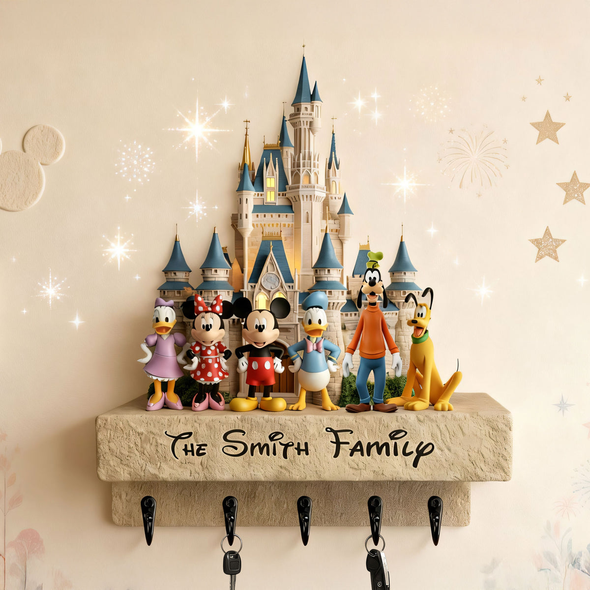 Cute Characters Acrylic Key Hanger - Personalized Gifts For Family 01hyti161225-Homacus