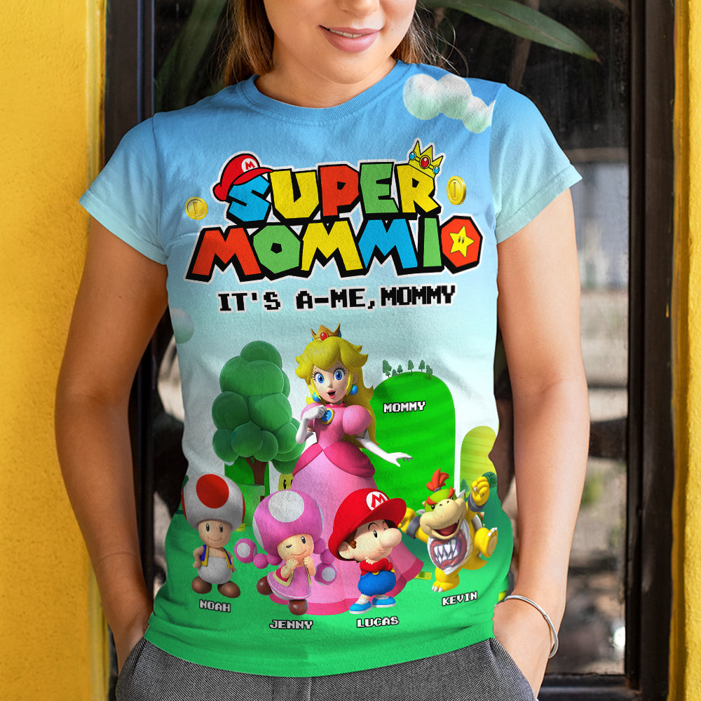 Personalized Gifts For Mom 3D Shirt, It's A-Me Mommy 01OHTI220325-Homacus