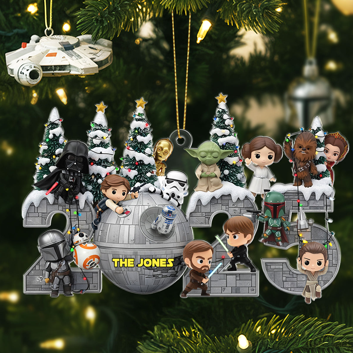 Merry Christmas From Galaxy Troop Ornament, Personalized Gifts For Galaxy Lovers 01qhti110925-Homacus