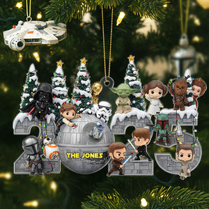 Merry Christmas From Galaxy Troop Ornament, Personalized Gifts For Galaxy Lovers 01qhti110925-Homacus