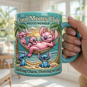 Chilling Mom & Hers Mischievous Kids Mug, Personalized Gifts For Moms 02qhti040326-Homacus