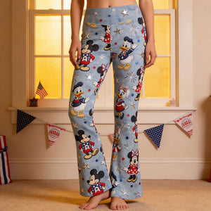Lovely Characters Flare Leggings - Gifts to Celebrate America’s 250th Anniversary 04pgti170326-Homacus