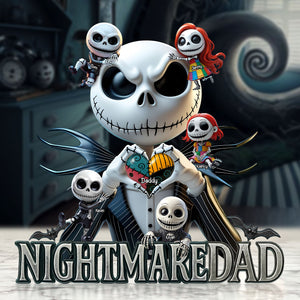 Nightmare Dad Plaque - Personalized Gifts For Dad 02nati120525-Homacus