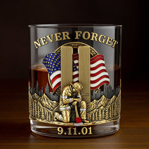 911 Firefighter Whiskey Glass - Personalized Gifts For Firefighters 05nati060825-Homacus