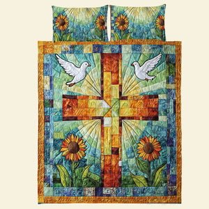 Christmas Gifts Sunflowers Quilt Bedding Set Special Line 03HUTI051124-Homacus