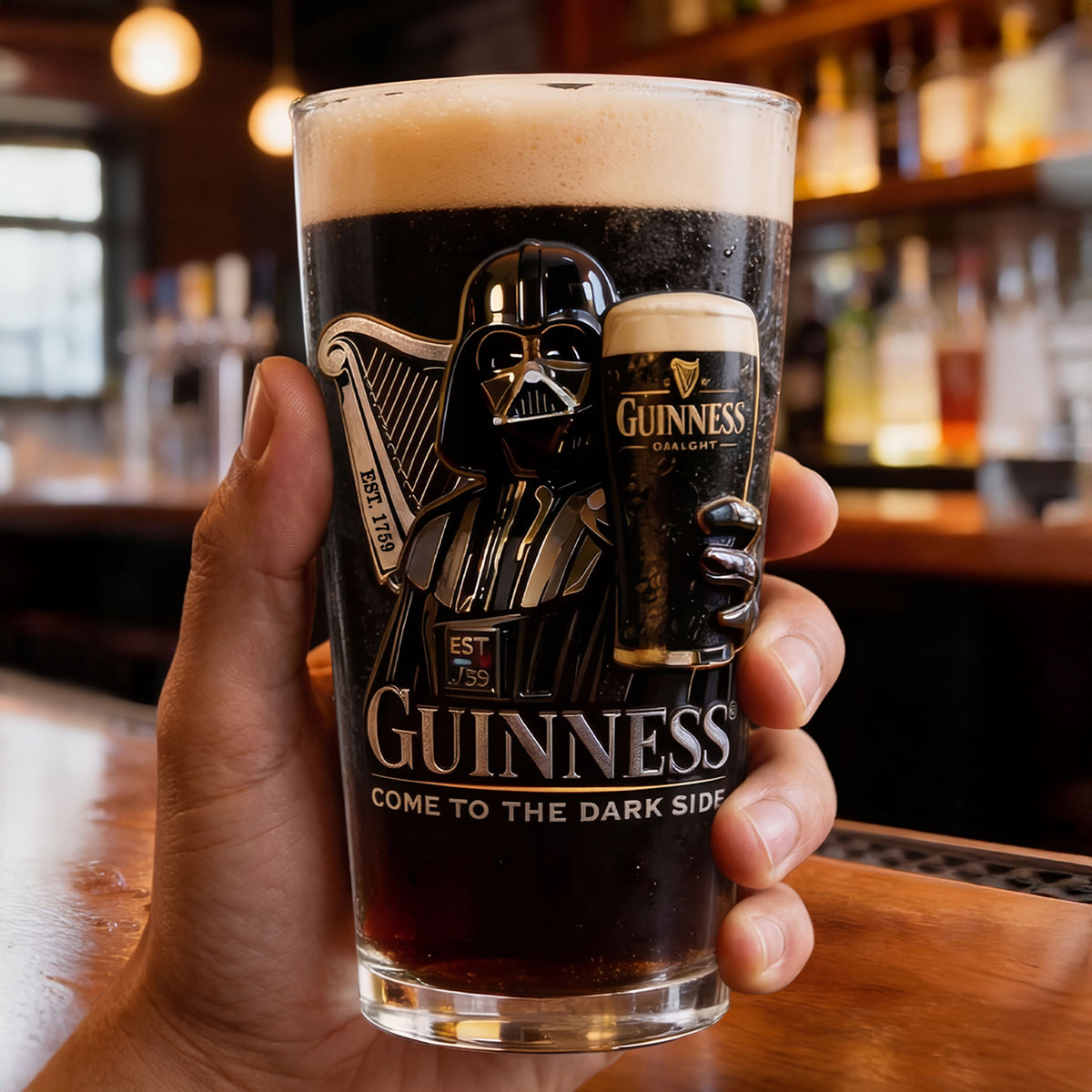 Futuristic Space Warrior Beer Glass - Personalized Gifts 04nati060326-Homacus