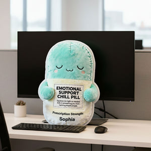 Emotional Support Pill Custom Shape Pillow, Personalized Gifts For Coworker 03QHTI151125-Homacus