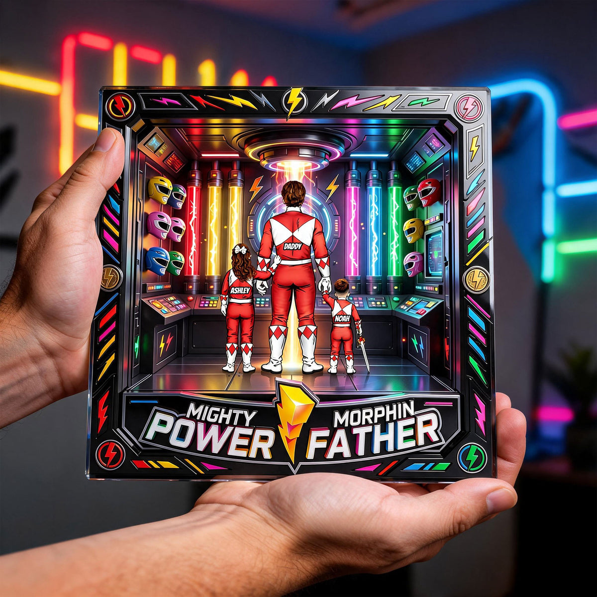 Power Father Acrylic Plaque - Personalized Gifts For Dad 05HUTI290426-Homacus