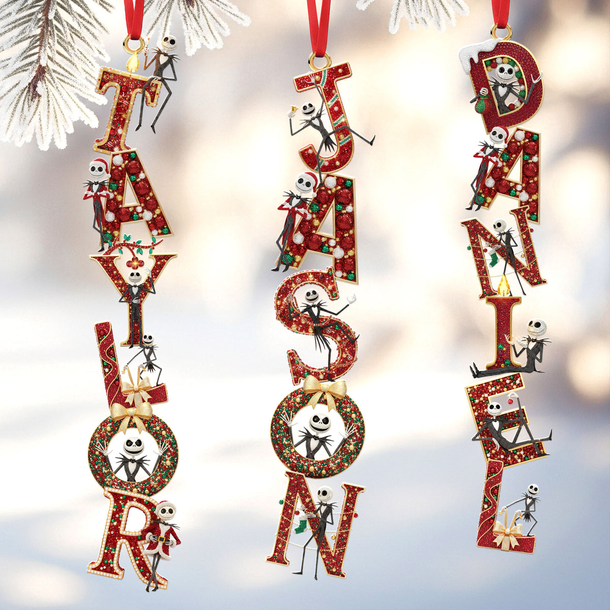 Custom Alphabet Letter Ornament Personalized Christmas Gifts 04ohti251025-Homacus