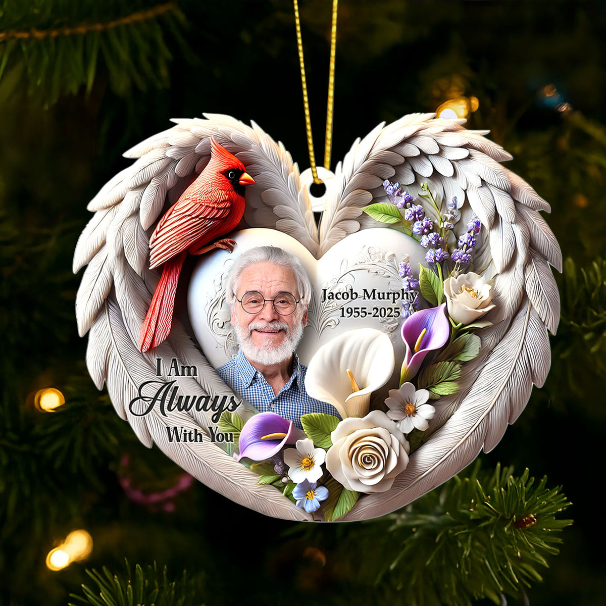 Memorial Ornament - Custom Photo Gifts For Loved Ones 01huti090925-Homacus