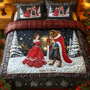 Romantic Couple Quilt Bedding Set - Personalized Gifts For Couple 04ohti040925-Homacus