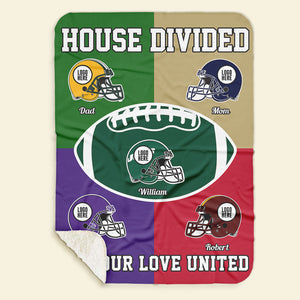 House Divided - American Football Banket - Personalized Gifts For Family-Homacus