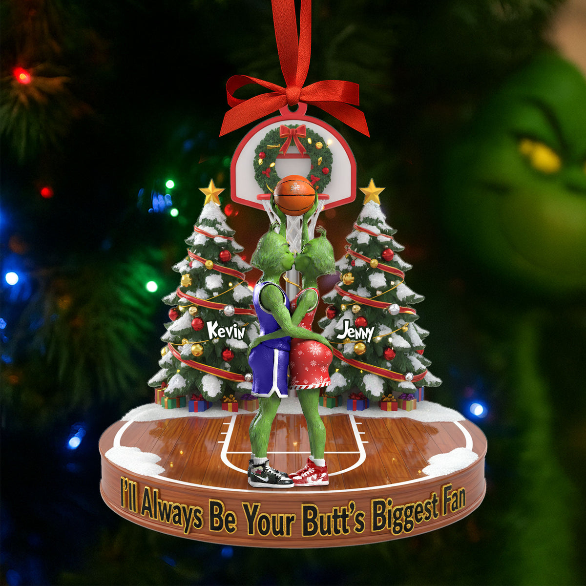 Naughty Green Basketball Couple Ornament - Personalized Gifts For Couple 01nati160925-Homacus