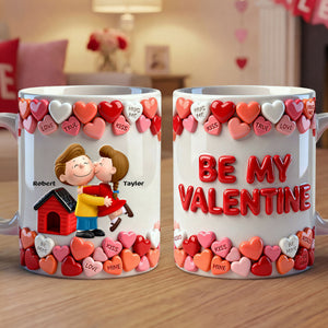 Be My Valentine Couple Coffee Mug - Personalized Gifts For Couple Coffee Mug 03OHTI241225HG-Homacus