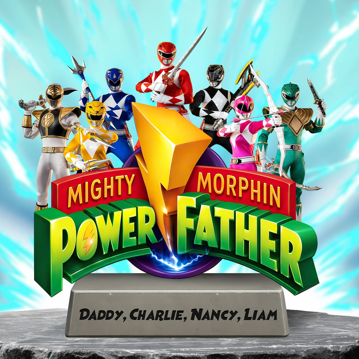 Power Father Plaque - Personalized Gifts For Dad 05huti220525-Homacus