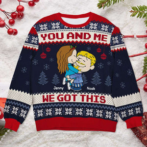 Personalized Gifts For Couple Ugly Sweater Christmas Couple 01ACTI141124HHHG-Homacus