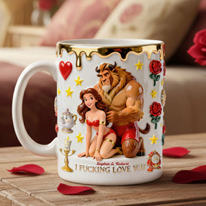 Bold Love Couple Coffee Mug - Personalized Gift For Couples 02OHTI060126-Homacus