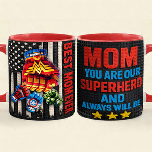 Powerful Mom Fist Bump Coffee Accent Mug - Personalized Gifts For Mother's Day Coffee Mug 05OHTI140426-Homacus