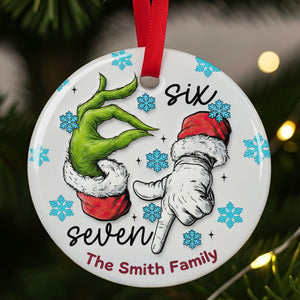 Funny Green Monster Ornament - Personalized Gift For Christmas Ornament 01HUTI181125-Homacus