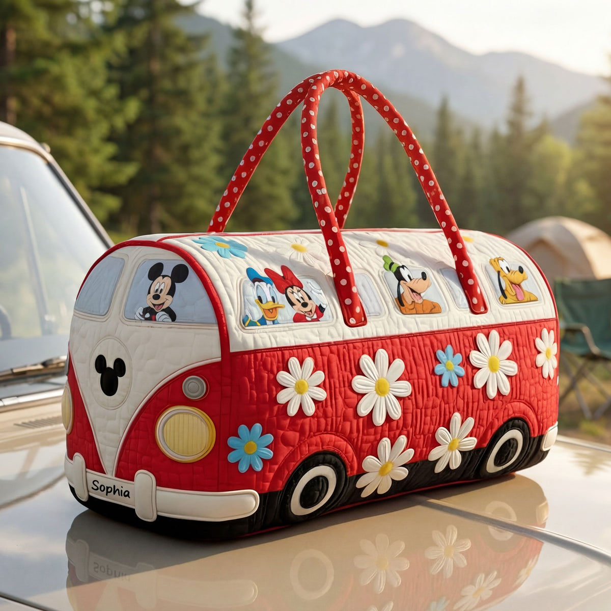 Cute Characters Quilted Duffle Bag - Personalized Gifts 07hyti191225-Homacus