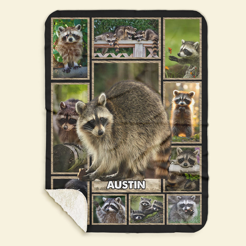 Personalize Gifts For Raccoon Lover Blanket 031qhti030125-Homacus