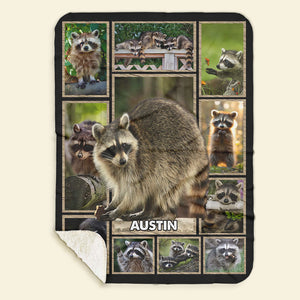 Personalize Gifts For Raccoon Lover Blanket 031qhti030125-Homacus