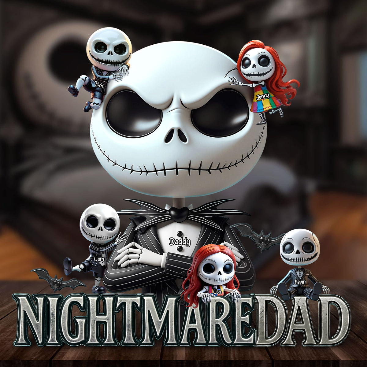 Nightmare Dad Plaque - Personalized Gifts For Dad 03nati120525-Homacus