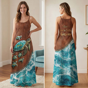 You're Turtley Awesome Maxi Dress - Personalized Gifts For Mom 02NATI240326-Homacus