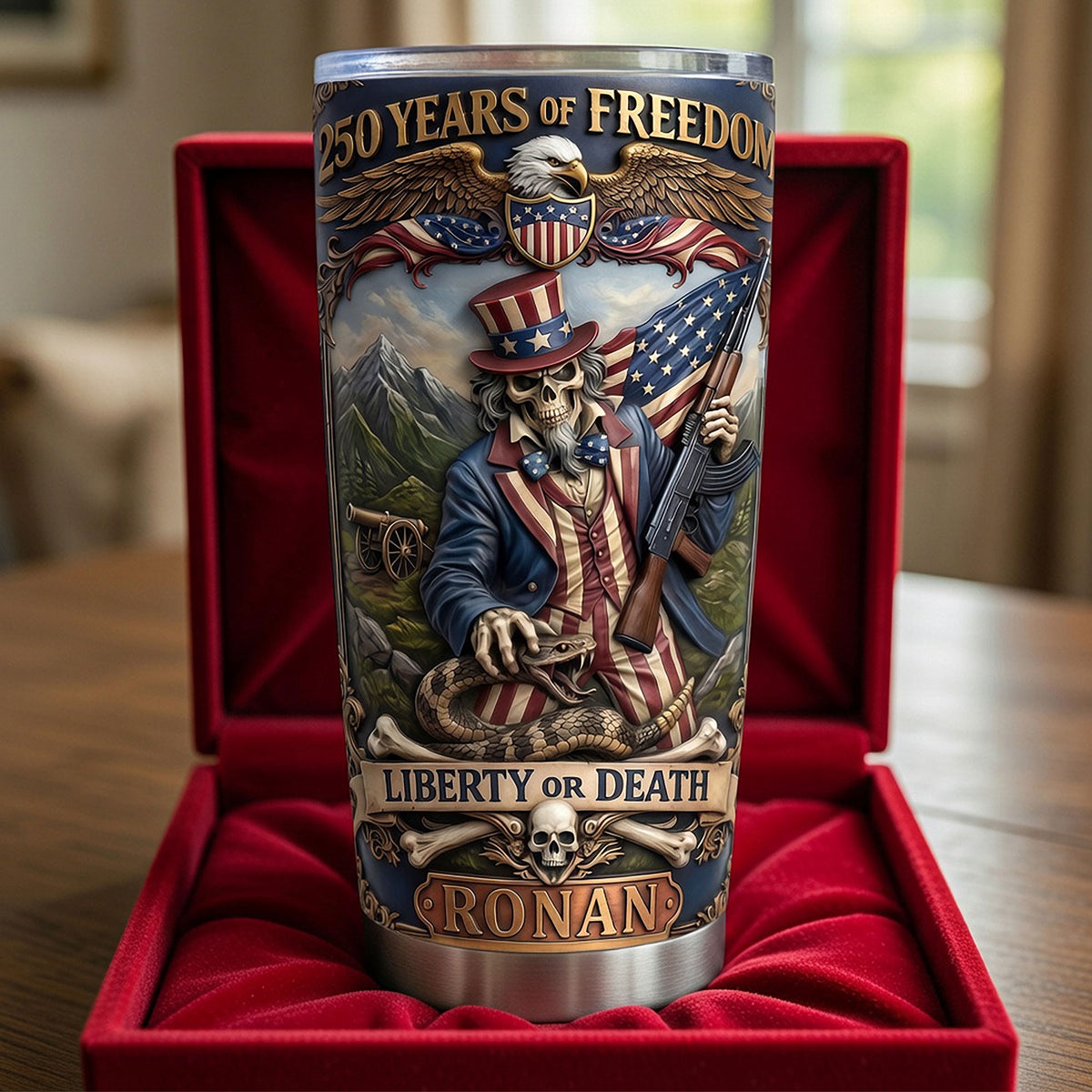 250th Anniversary 20oz Tumbler - Personalized Gifts For Patriotic Tumbler 02TYTI300326-Homacus