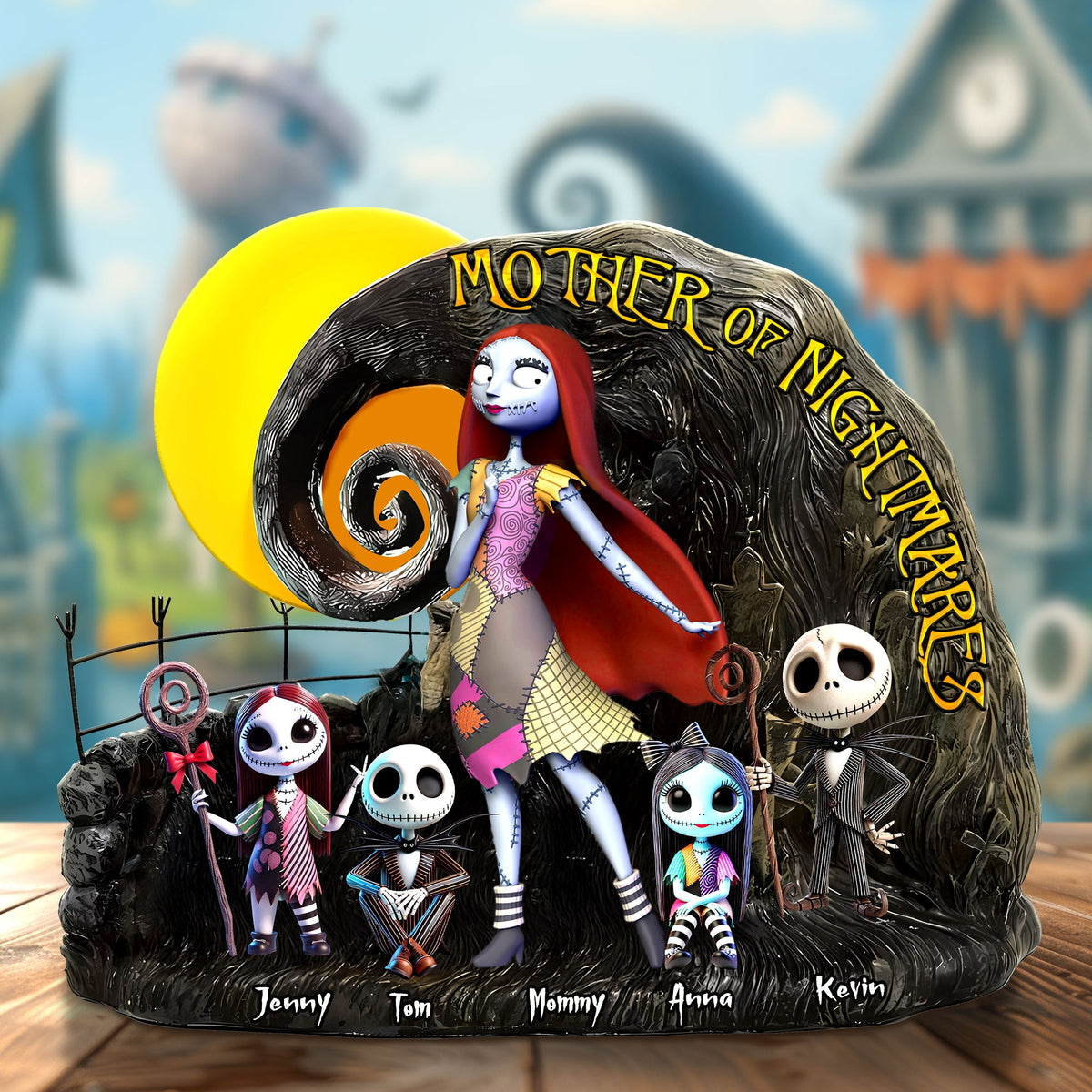 Merry Frights Mom Plaque – Personalized Christmas Gift For The Queen Of Chaos 01ohti100425-Homacus