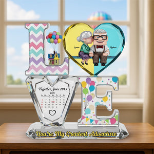 Anniversary Old Couple Plaque - Personalized Gifts For Couple 05tgti260625-Homacus