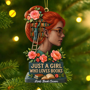 Book Girl Ornament - Personalized Gifts For Book Lovers 05huti170925-Homacus