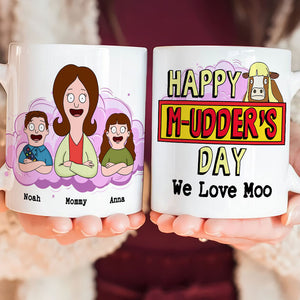 Personalized Gift For Mom Mug, Funny Cow Happy Mudder's Day 04qhti110325hg-Homacus