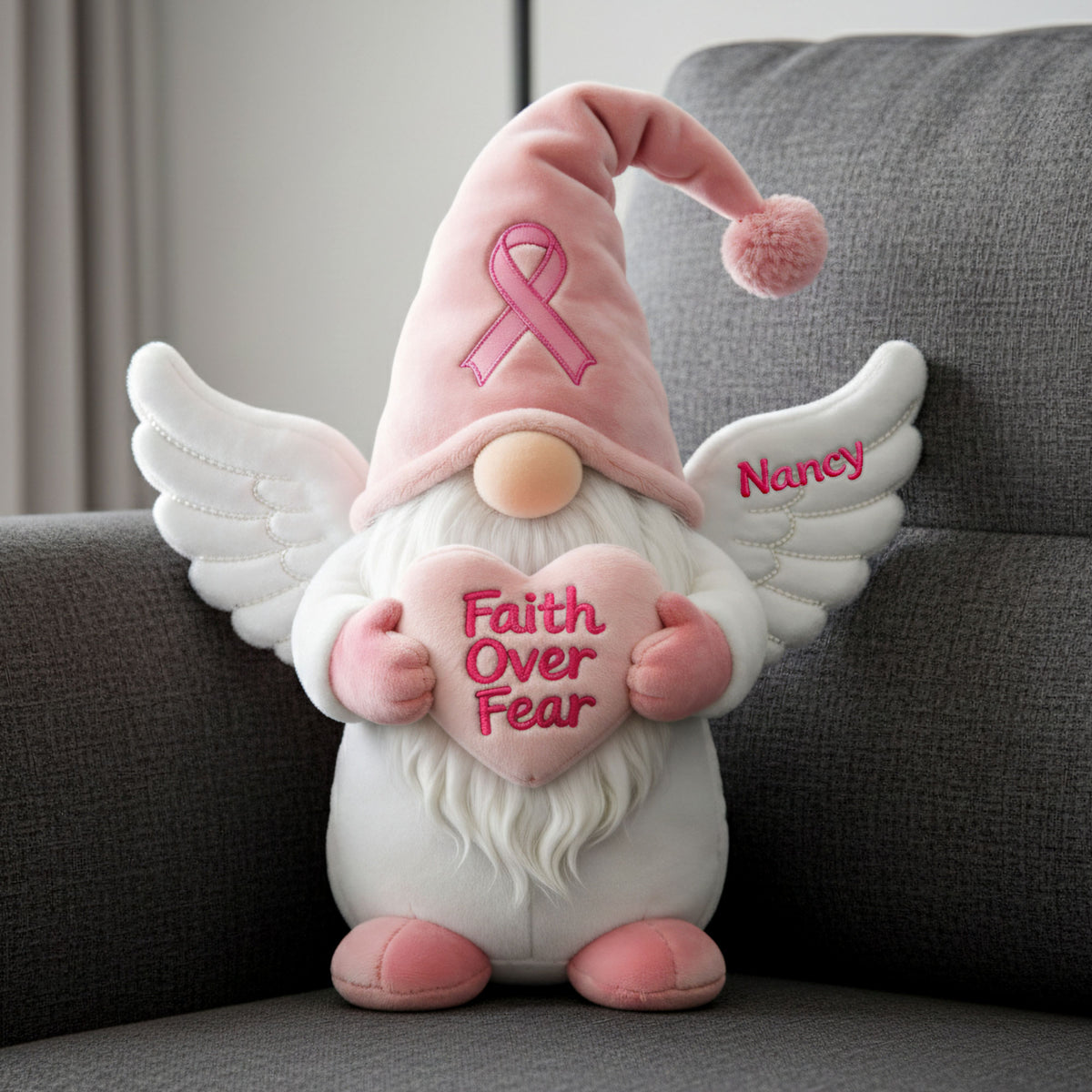 Gnome Cancer Awareness Custom Shape Pillow - Personalized Gifts 03nati111225-Homacus