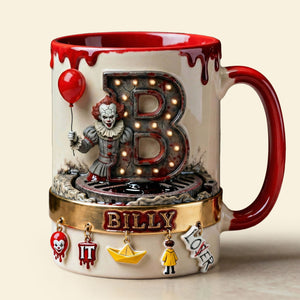 Monstrous Alphabet Initial Letters Accent Mug - Personalized Gifts 02qhti090126-Homacus