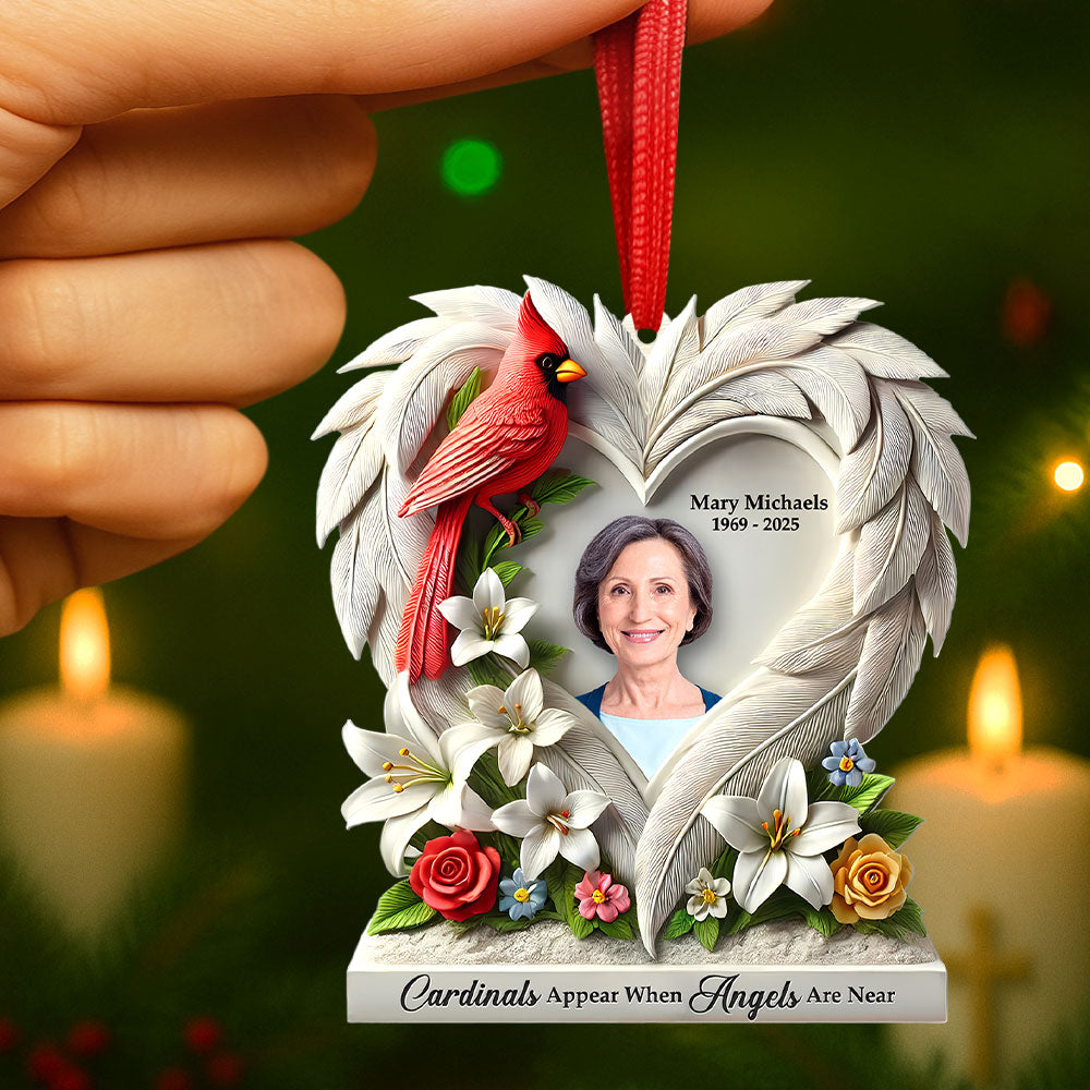 Memorial Heaven Ornament - Custom Photo Gifts For Loved Ones 02huti090925-Homacus