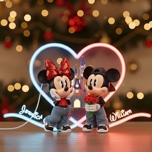 Lovely Couple Acrylic Light Box - Personalized Gifts For Couples 04NATI061125-Homacus