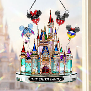 Childhood Balloon Castle Suncatcher - Personalized Gifts For Family Suncatcher Ornament 03OHTI231225-Homacus