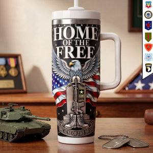 Proud Veteran Tribute Tumbler Handle - Personalized Gifts For Veterans 04OHTI050326-Homacus